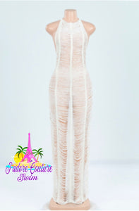 Senorita White Cover-up Dress