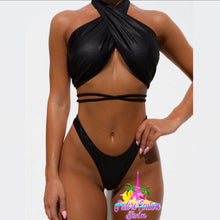 Load image into Gallery viewer, Snakeskin Black Two Piece Set
