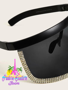 “Diamanté” visor shades