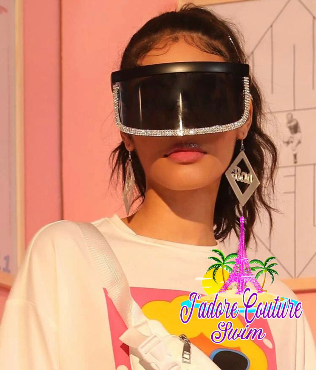 “Diamanté” visor shades