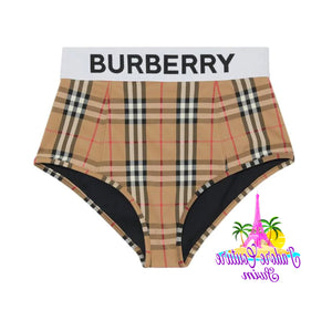 Vintage Burberry High Waste 2 piece set