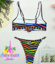 Load image into Gallery viewer, Rainbow Zebra Two Piece Set
